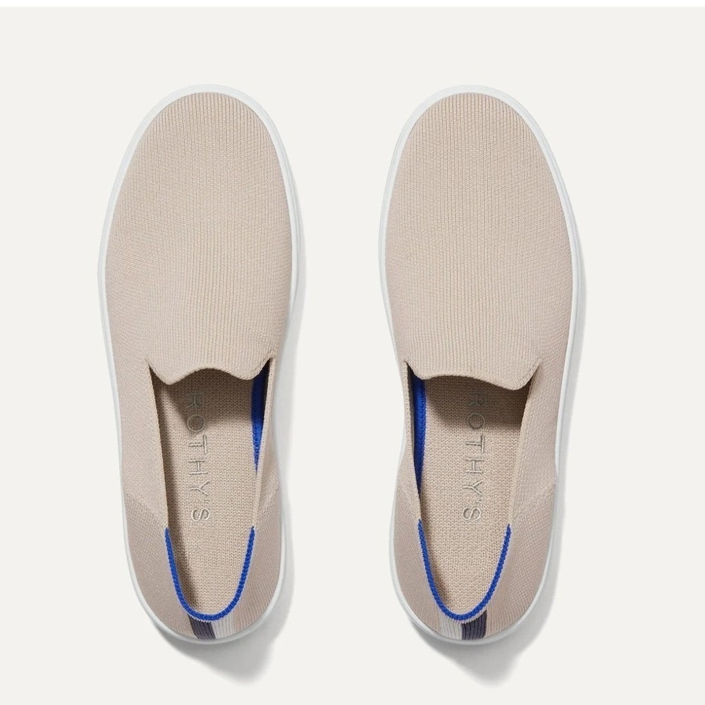 Rothy's The Original Slip On Sneaker In Sand Women's Size 8.5 - Picture 14 of 14